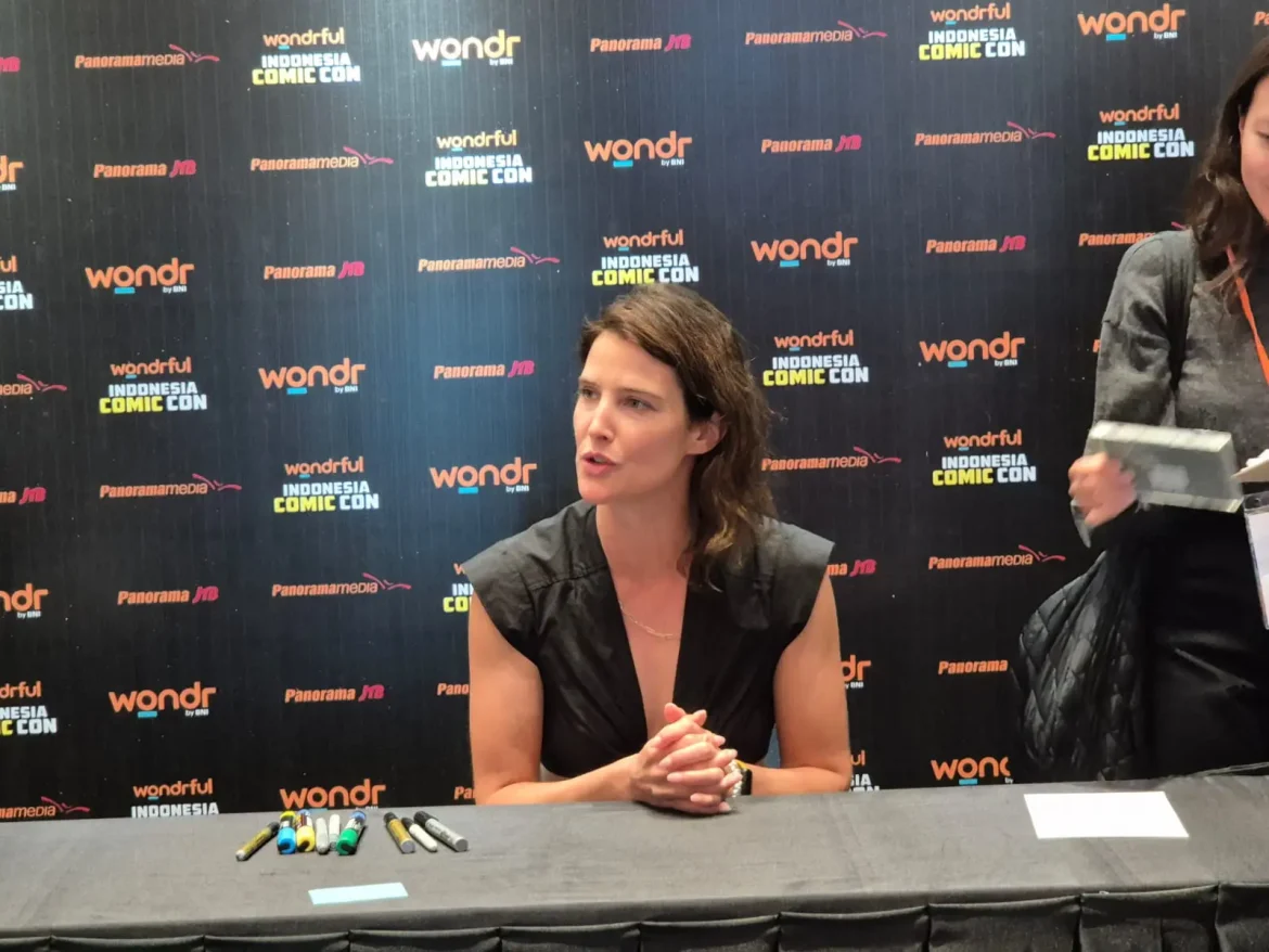 Aktris di balik Agent Maria Hill, Cobie Smulders hadir di ICC 2024. (Foto: inilah.com/Ibnu Naufal)
